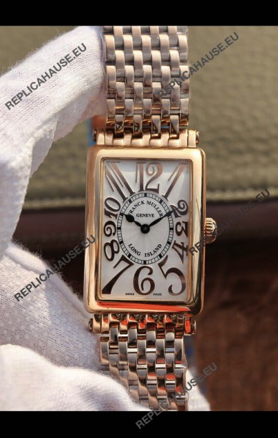 Franck Muller Long Island Pink Gold Swiss Watch in Swiss Quartz Movement