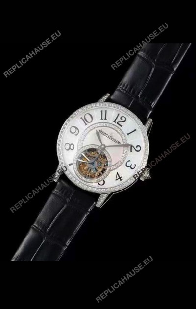 Jaeger LeCoultre RENDEZ-VOUZ Tourbillon 1:1 Mirror Quality Swiss Replica Watch in Steel Casing