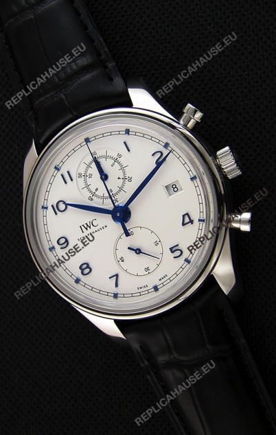 IWC Portugieser Chronograph Classic IW390302 White Dial Swiss Replica Watch