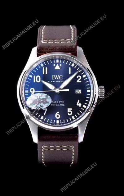 IWC Pilot's MARK XVIII IW327010 Steel Blue Dial Le Petit Prince 904L Steel 1:1 Mirror Replica