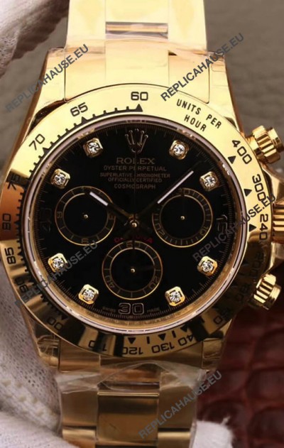 Rolex Cosmograph Daytona 116508 Yellow Gold Original Cal.4130 Movement - 904L Steel Watch