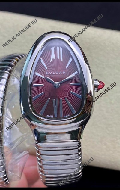 Bvlgari Serpenti Edition Stainless Steel Replica Watch in 1:1 Mirror Quality