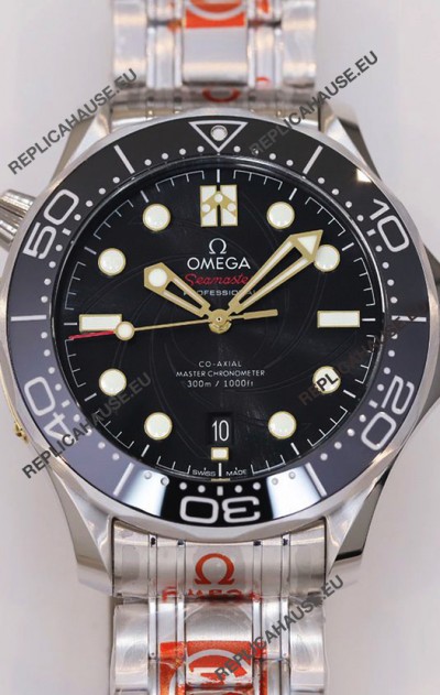 Omega Seamaster James Bond Black Swiss 904L Steel 1:1 Mirror Replica Watch