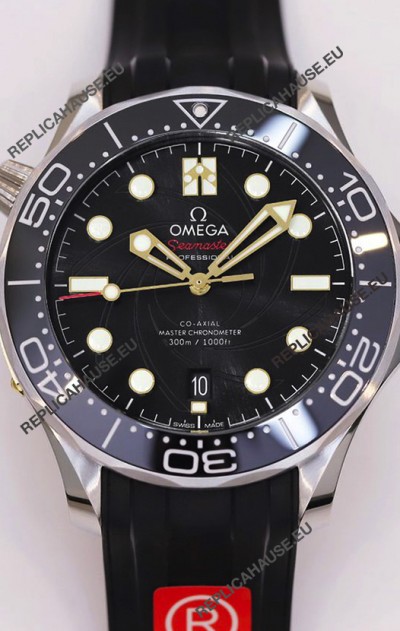 Omega Seamaster James Bond Black Swiss 904L Steel 1:1 Mirror Replica Watch