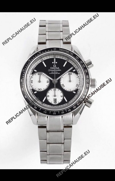 Omega Speedmaster Racing 904L Steel Chronograph 1:1 Mirror Replica in Black Dial