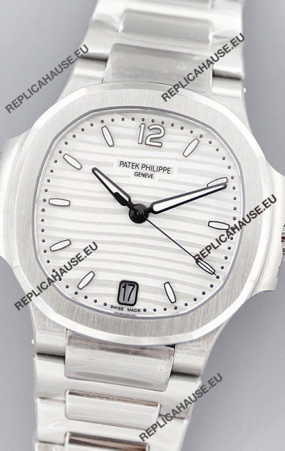 Patek Philippe Nautilus 7118/1A White Dial 1:1 Mirror Swiss Replica Watch in 904L Steel 
