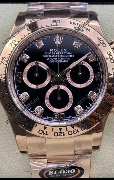Rolex Cosmograph Daytona M116505 Rose Gold Original Cal.4130 Movement - 904L Steel Watch