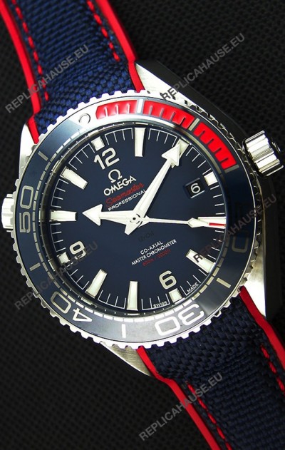 Omega Seamaster Planet Ocean Pyeong Chang 2018 Swiss Replica 1:1 Mirror Edition