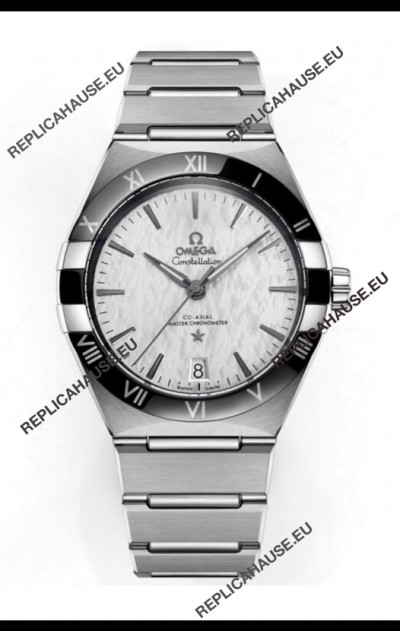 Omega Co-Axial Constellation Stainless Steel Rhodium Dial 1:1 Mirror Replica 41MM