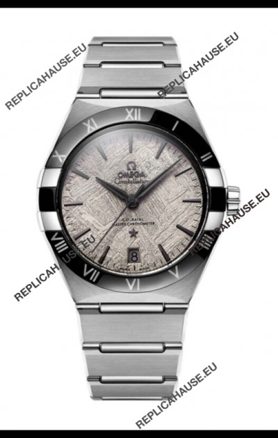 Omega Co-Axial Constellation Stainless Steel Meteorite Dial 1:1 Mirror Replica 41MM