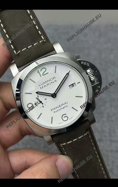 Panerai Luminor Marina PAM1314 1:1 Mirror Swiss Replica Watch in White Dial 