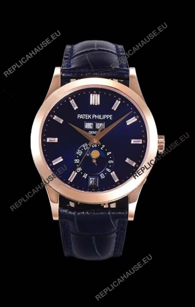 Patek Philippe Annual Calendar 5396R-012 Complications Swiss Replica Watch in Blue Dial 