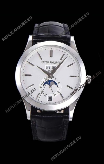 Patek Philippe Annual Calendar 5396-012 Complications Swiss Replica Watch in White Dial