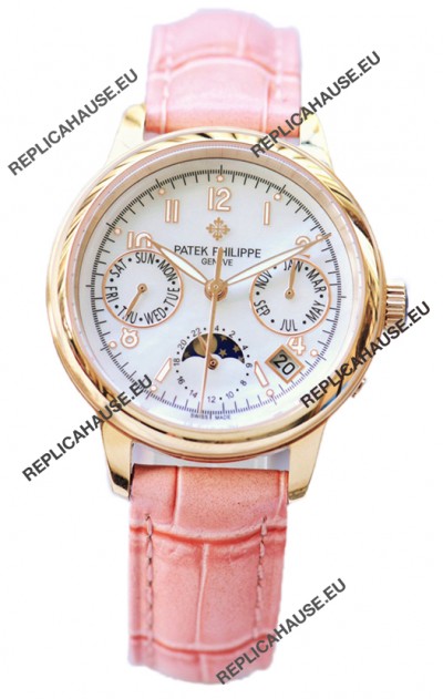 Patek Philippe Grand Complications Ladies First Perpetual Calendaer Rose Gold Swiss Replica Watch 