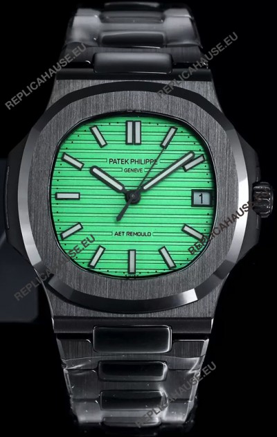 Patek Philippe Nautilus 5711 AET Remould Black Ceramic Edition Green Dial Swiss Replica Watch