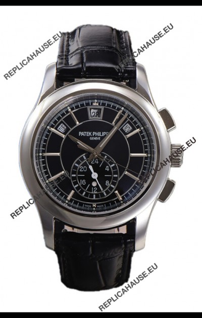 Patek Philippe 5205 Complications Moonphase Black Dial 1:1 Mirror Swiss Replica Watch