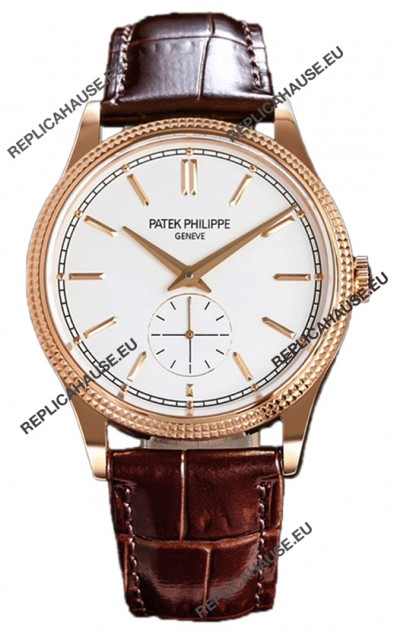 Patek Philippe Calatrava 6119R Rose Gold Casing Watch 1:1 Mirror Replica Watch 