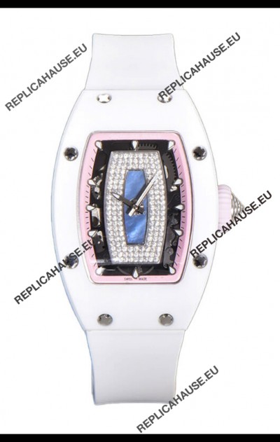 Richard Mille RM007 White Ceramic Pearl Dial Automatic Superclone Swiss Replica Watch