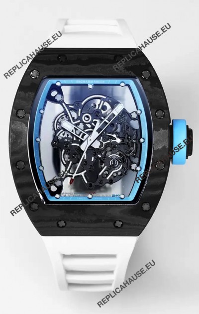 Richard Mille RM055 Black Carbon Casing 1:1 Superclone Genuine Tourbillon Watch 