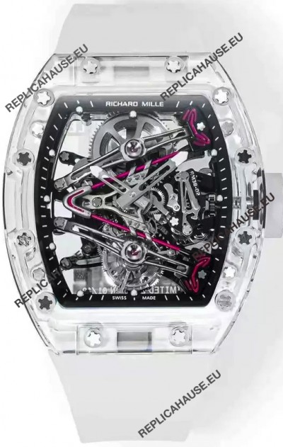 Richard Mille RM38-02 Sapphires Bubba Watson Translucent Rubber Tourbillon Movement 1:1 Mirror Replica