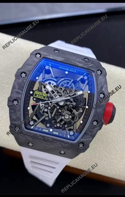 Richard Mille RM35-02 Rafael Nadal Carbon Fiber Casing with Genuine Tourbillon Super Clone Watch