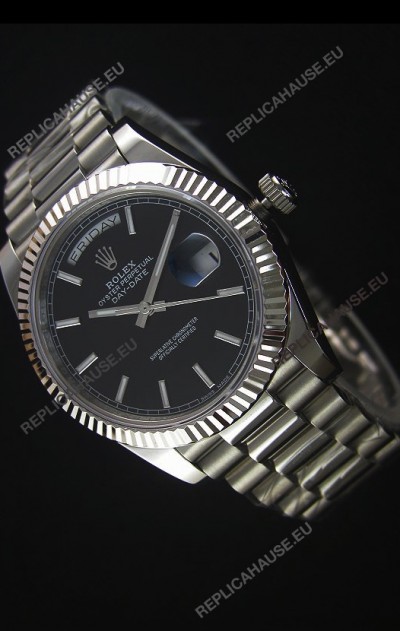 Rolex Day-Date Stainless Steel Replica Watch 40MM 2836-2 Swiss Movement