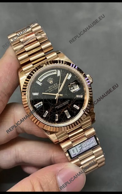 Rolex Day Date Presidential 18K Rose Gold Watch 40MM - Eisenkiesel Dial 1:1 Mirror Quality