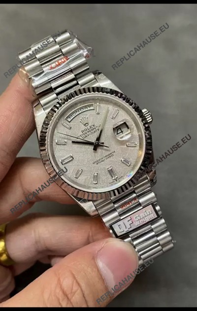 Rolex Day Date Presidential 904L Steel 40MM - Grey Dial 1:1 Mirror Quality Watch