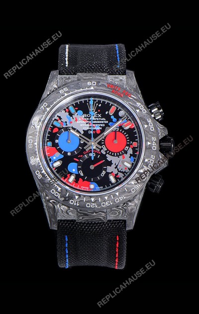 Rolex Daytona DiW Edition Multicolored Dial Edition Forged Cabon Casing 1:1 Mirror Replica