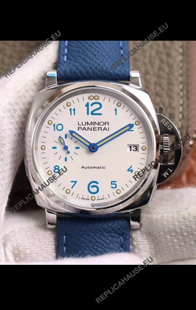 Panerai Luminor DUE PAM906 Edition 1:1 Mirror Swiss Replica Watch in Steel Casing 42MM