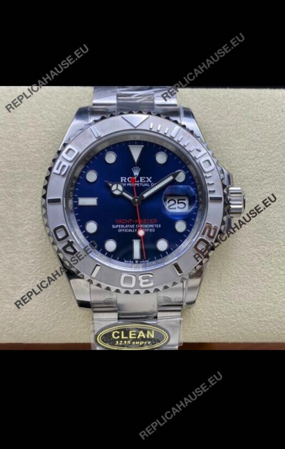 Rolex Yachtmaster 40mm Blue Dial - 1:1 Swiss Replica Watch in 904L Steel Casing