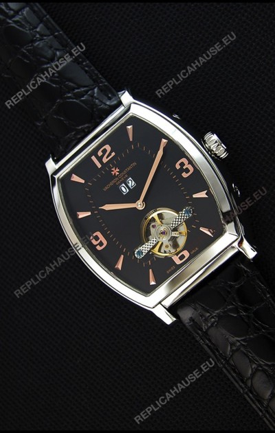 Vacheron Constantin Malte Japanese Tourbillon Replica Watch Black Dial