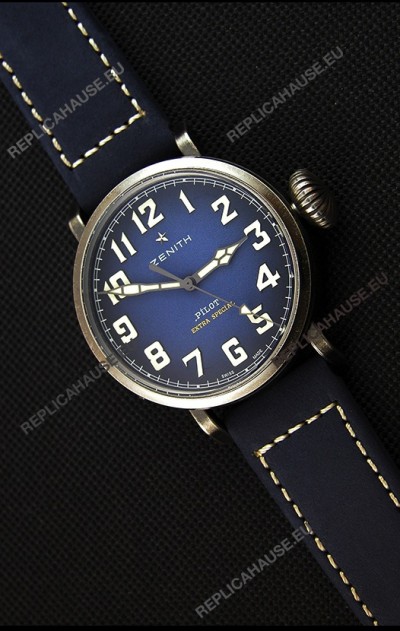 Zenith Pilot Type 20 Extra Special Blue Dial Swiss Replica Watch 40MM