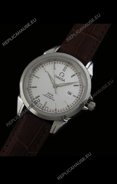 Omega De Ville Co Axial Automatic Watch in White