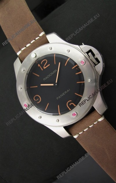 Panerai Radiomir Egiziano Swiss Replica Watch in Brown Strap