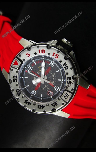 Richard Mille RM028 Automatic Diver's Swiss Replica Watch in Red