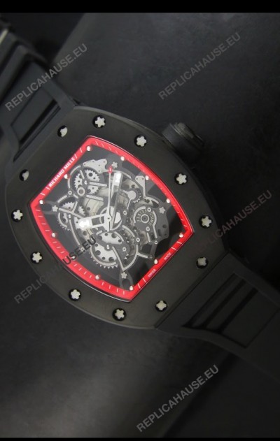 Richard Mille RM055 Bubba Watson Swiss Replica Watch in Red Indexes