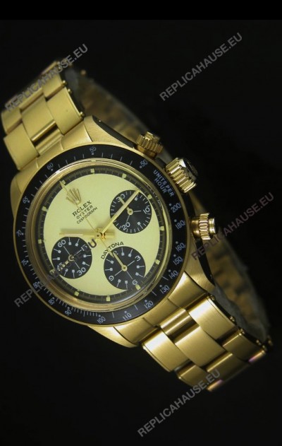 Rolex Daytona 6263 Cosmograph White Dial in Gold Case